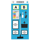 Light Sea Green Modulean Rack End Boards - Blue