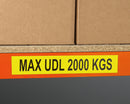 Dark Khaki Yellow Shelf Information Labels