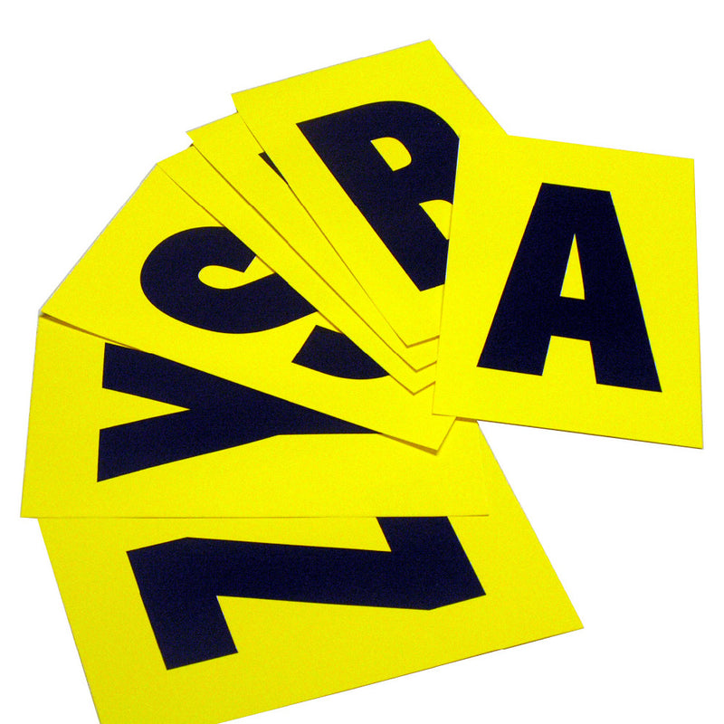 Yellow Complete Packs Of Self-Adhesive - Letter Pack A - Z