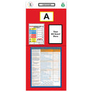 Light Gray Modulean Rack End Boards - Red