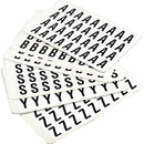 Black Complete Packs of Self-Adhesive Letters & Numbers