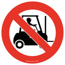 Orange Red Graphic Floor Signs