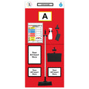 Black Modulean Rack End Boards - Red