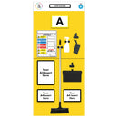 Gold Modulean Rack End Boards - Yellow