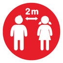 Firebrick Social Distance Floor Markers