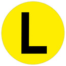 Yellow Floor Letters Markers