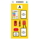 Gold Modulean Rack End Boards - Yellow