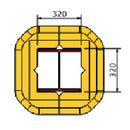 Black Polywrap Column Protectors