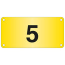 Gold Yellow Aisle Marker - Pre-Drilled