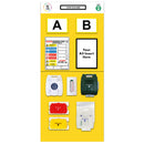 Gold Modulean Rack End Boards - Yellow