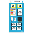 Light Sea Green Modulean Rack End Boards - Blue