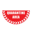 Red Floor Graphic Markers – Half-Circle