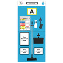 Light Sea Green Modulean Rack End Boards - Blue