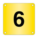 Gold Yellow Aisle Marker - Pre-Drilled