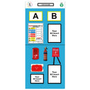 Light Sea Green Modulean Rack End Boards - Blue