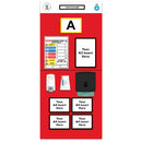Black Modulean Rack End Boards - Red