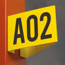 Sienna Yellow Aisle Marker - Self-Adhesive