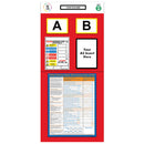 Light Gray Modulean Rack End Boards - Red