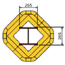 Black Polywrap Column Protectors