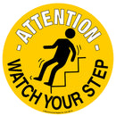 Black Graphic Floor Signs