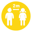 Gold Social Distance Floor Markers