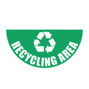 Sea Green Floor Graphic Markers – Half-Circle