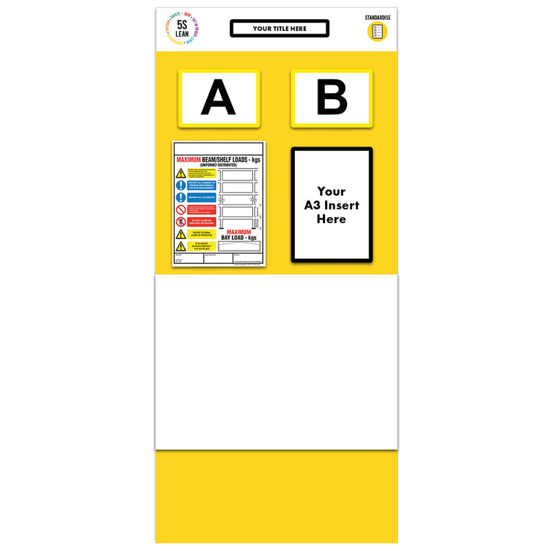 Gold Modulean Rack End Boards - Yellow