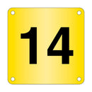 Gold Yellow Aisle Marker - Pre-Drilled