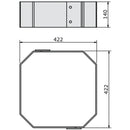 Dark Slate Gray Polywrap Forklift Impact Skirt