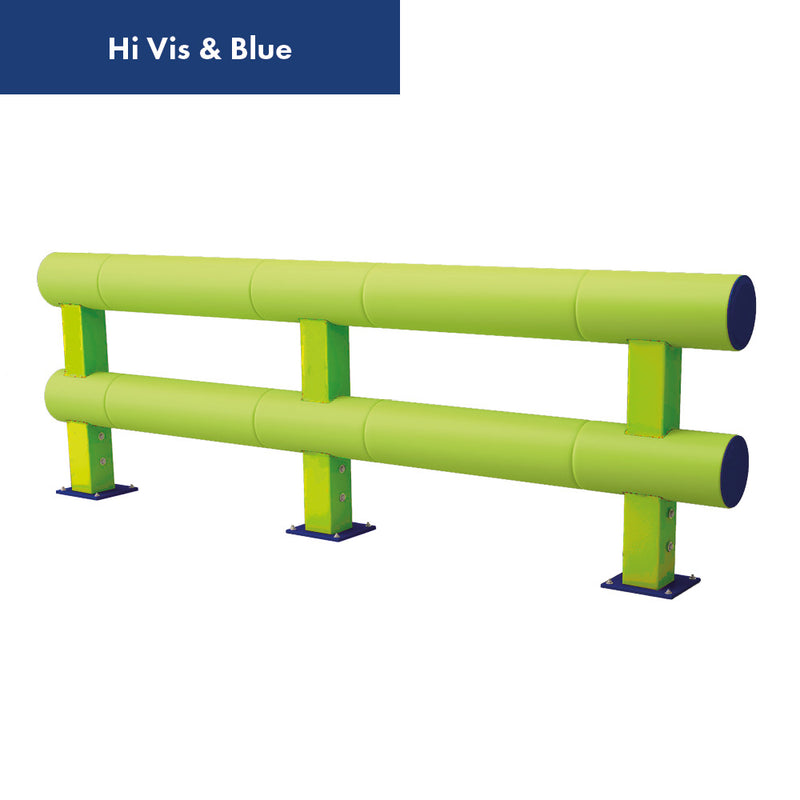Yellow Green Low level bumper barriers