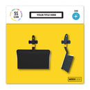 Dark Slate Gray Modulean Shadow Boards -  Yellow