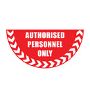 Red Floor Graphic Markers – Half-Circle