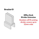 Lavender Office Desk Divider Extensions