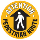 Orange Graphic Floor Signs