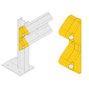 Gold Armco Safety End