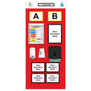 Black Modulean Rack End Boards - Red