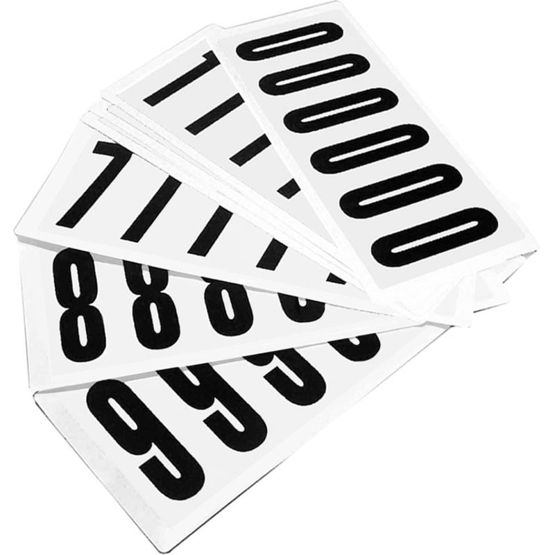 White Smoke Complete Packs of Self-Adhesive Letters & Numbers