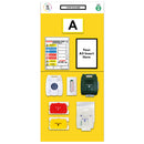 Gold Modulean Rack End Boards - Yellow