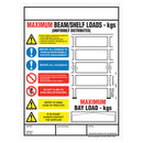 Dark Slate Gray Weight Load Notices – PVC