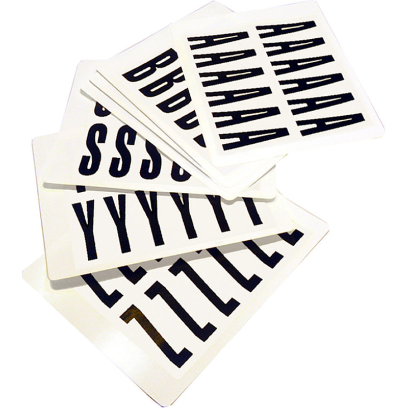 Black Complete Packs of Self-Adhesive Letters & Numbers
