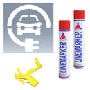 Gray Electric Vehicle Charging  Stencil  And Kits