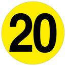 Gold Floor Numbers Marker