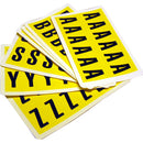 Black Complete Packs of Self-Adhesive Letters & Numbers