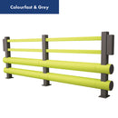 Dark Slate Gray Pedestrian bumper barriers