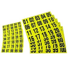 Black Yellow - Magnetic Identification Tiles