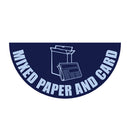 Light Blue Floor Graphic Markers – Half-Circle