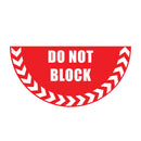 Red Floor Graphic Markers – Half-Circle