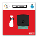 Dark Slate Gray Modulean Shadow  - Red