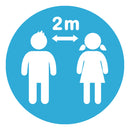 Light Sea Green Social Distance Floor Markers