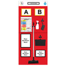 Black Modulean Rack End Boards - Red